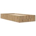 vidaXL Rám postele so skladom Dub artisan 80 x 200 cm Kompozitné drevo