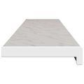 vidaXL Parapetné dosky Mramorová textúra 140 x 20 x 4,5 cm PVC