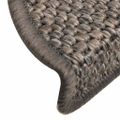 vidaXL Samolepiace nášľapy na schody, sisalový vzhľad 15 ks 56x17x3 cm