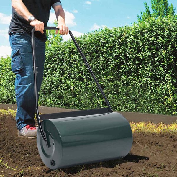 vidaXL Valec na trávu zeleno-čierny 57 cm 43 l