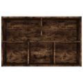 vidaXL Knižnica/komoda dymový dub 50x25x80 cm spracované drevo