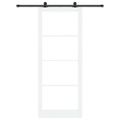 vidaXL Posuvné dvere ORKDAL 93 x 232 cm Biela a čierna