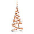 vidaXL LED vianočný stromček s ozdobami 80 LED teplá biela 120 cm