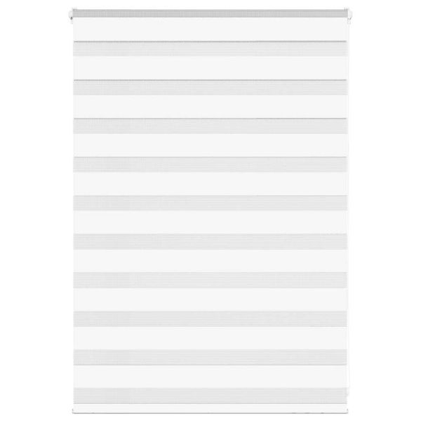 vidaXL Zebra roleta biela 115x100 cm šírka látky 110,9cm polyester