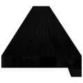 vidaXL Okenný parapet 2 ks hnedočierná 160x15x2 cm dubový masív