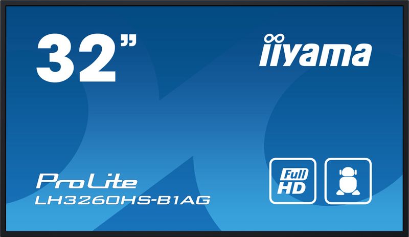 32'' iiyama LH3260HS-B1AG: VA, FHD, Android 11,24/7
