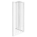 vidaXL Brána pre psa skladacia 3 panely biela 150 cm topoľové drevo