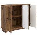 vidaXL Servírovacia skriňa Staré drevo 89 x 34,5 x 80 cm