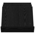 vidaXL Regál na časopisy Čierny dub 53 x 40 x 28,5 cm Kompozitné drevo
