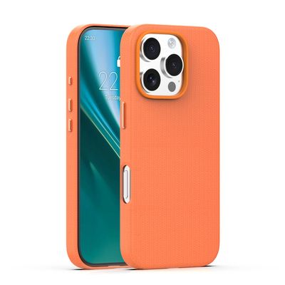 Puzdro Etteri Elegant Mag pre iPhone 16 Pro 6,3" oranžová