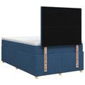 vidaXL Posteľ boxspring s matracom Modrá 120 x 190 cm Látka