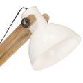 vidaXL Stojanová lampa biela masívne mangovníkové drevo E27