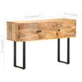 vidaXL Komoda 116x35x75 cm mangovníkový masív