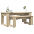 vidaXL Súprava na kávový stolík 2 ks Sonoma dub 100 x 50 x 42 cm