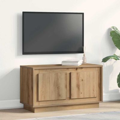 vidaXL TV skrinka dub artisan 80 x 35 x 45 cm Kompozitné drevo