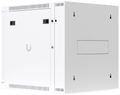 Ubiquiti UniFi 12U Rack Cabinet Wall SW Glass - Nástěnný rozvaděč, výška 12U, ventilátory, prosklené dveře, dvoudílný Rack, 12U, nástenný, sklenené dvere, ventilátory, 80 kg nosnost, 600 × 703 × 639 mm, bílý