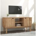 vidaXL TV skrinka OTTA 113,5x43x57 cm, borovicový masív