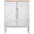 vidaXL Servírovacia skriňa FLORO Biela 70 x 30 x 70,5 cm