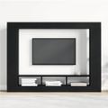 vidaXL TV skrinka 152 x 22 x 113 cm Čierny dub Kompozitné drevo