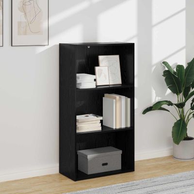 vidaXL Regál na knihy Čierny dub 60 x 30 x 114 cm Kompozitné drevo