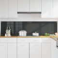 vidaXL Kuchynský obklad 2 ks Tmavo šedá 100 x 50 cm tvrdené sklo