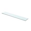 vidaXL Poličky 2 ks panel z priehľadného skla 70x12 cm
