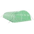 vidaXL Fóliovník s oceľovým rámom zelený 40 m² 10x4x2 m