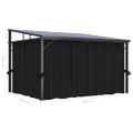 vidaXL Altánok so závesom 405x294x244 cm, antracitový