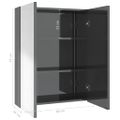 vidaXL Kúpeľňová zrkadlová skrinka 60x15x75 cm MDF lesklá sivá