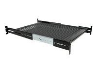 2U - 20 to 30in Adjustable Mounting Depth - Vented - Server Rack Cabinet Shelf - 24in Deep - Polička skrine - 1U - 19" - pre P/N: RK1233BKM, RK2433BKM, RK2537BKM, RK3236BKF, RK4236BKB, RK4242BK24, RK4242BK30
