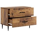 vidaXL Nočný stolík Staré drevo 62 x 34,5 x 47,5 cm Kompozitné drevo