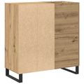 vidaXL Skrinka na gramofónové platne dub artisan 84,5 x 38 x 89 cm