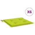 vidaXL Podložky na záhradné stoličky 6 ks 40x40x3 cm, oxfordská látka