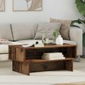 vidaXL Konferenčný stolík Staré drevo 80 x 46 x 35 cm Kompozitné drevo