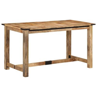 vidaXL Jedálenský stôl 140x70x75 cm masívne mangovníkové drevo