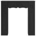 vidaXL Rám krbu Čierna 102 x 20 x 102 cm Kompozitné drevo