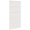 vidaXL Dvere do stodoly biele 100x208 cm masívna borovica