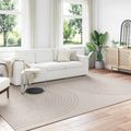 vidaXL Koberec do interiéru GALATI Krémová 280 x 200 cm Polyester
