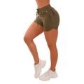 Dámske šortky TRN olive - GymBeam, veľkosť L, veľkosť oblečenia L