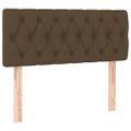 vidaXL Boxspring posteľ s matracom tmavohnedá 90x190 cm látka