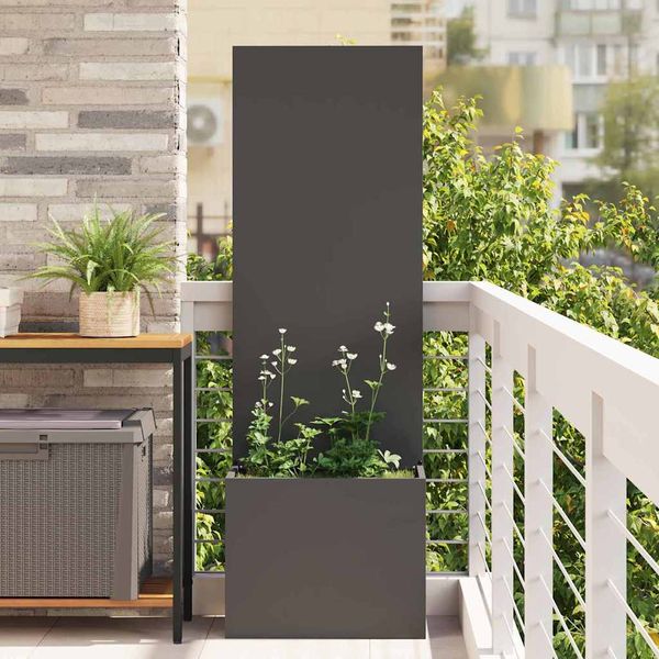 vidaXL Záhradná clona na súkromie Rezací Čierna 50 x 150 cm
