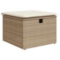 vidaXL Súprava záhradných pohoviek 6 ks Béžová polyratan