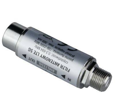DPM BMLTE5G 5G filter 5-694 MHz pre LTE700, F-konetor DPM BMLTE5G 5G filtr 5-694 MHz pre LTE700, F-konetor