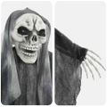 vidaXL Visiaci duch na Halloween 3 ks Čierna 66 x 110 cm Polyester