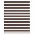vidaXL Zebrová roleta 120,9x175 cm Šírka látky 116,7 cm, kávová