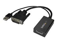 USB Power - 1920 x 1200 - DVI to DisplayPort Converter - Video Adapter - DVI-D to DP (DVI2DP2) - Video adaptér - dva spoje - DVI-D (M) na DisplayPort (F) - USB napájanie