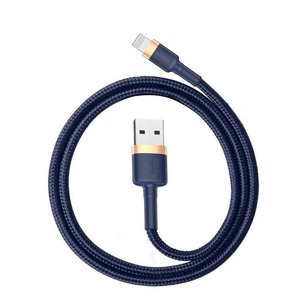 Baseus Cafule Lightning kábel 1,5A 2 m (zlatý+tmavomodrý)