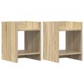 vidaXL Stojan na rastliny 2 ks Dub sonoma 30 x 30 x 40 cm