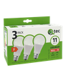 LED žiarovky 11W/1012lm/A60/E27 neutrálna biela 3 PACK Qtec