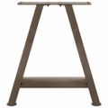 vidaXL Nohy konferenčného stolíka v tvare A, 2 ks, 50 x (42-43) cm, oceľ